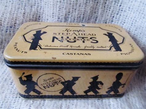 Vintage Tin Box Kemps Step Ahead Nuts 1931 Free Shipping